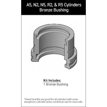 Hydro-Line - After Market Parts Hydraulic Cylinder Repair Kit- 1-3/8 INCH GLAND ONLY B-650-11